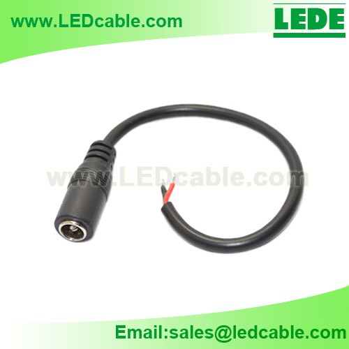 Dc female power cable, power cord